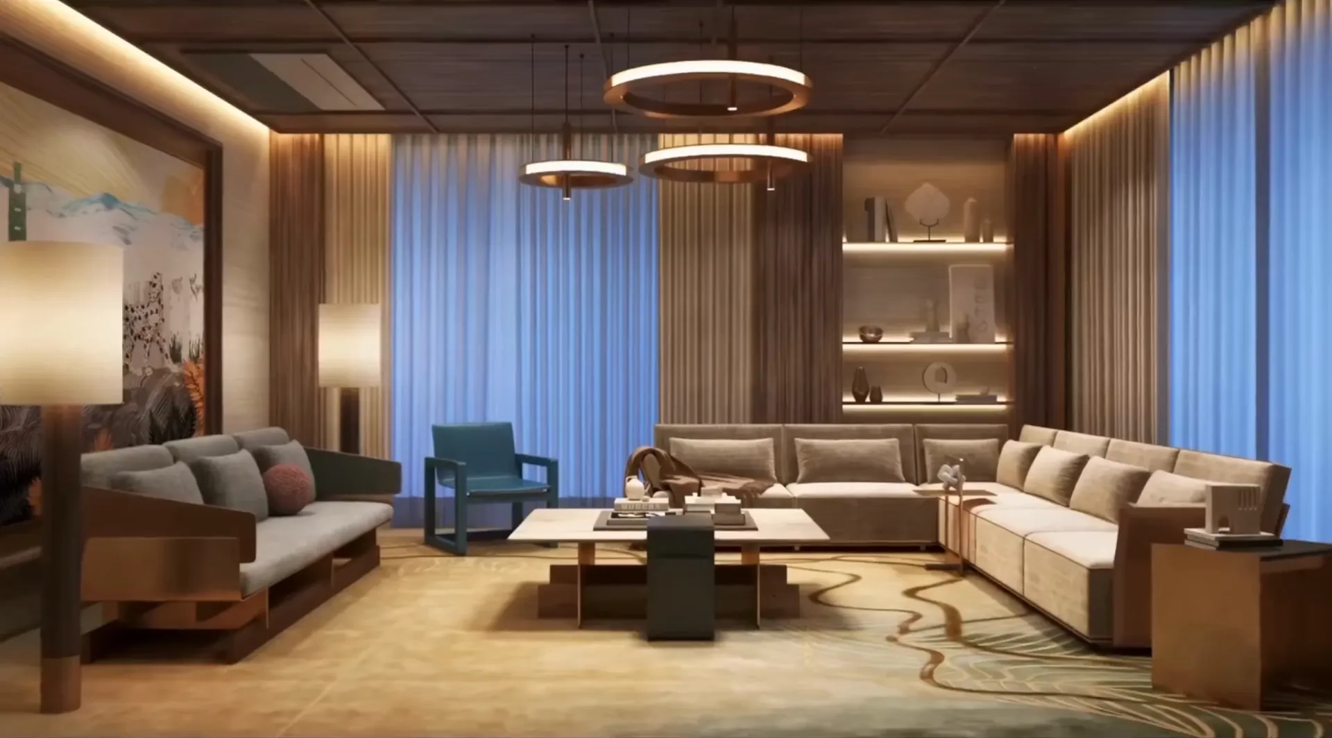 Living room still from the showreel